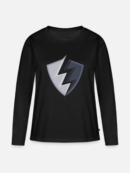 Wappen logo - Frauen Premium Bio Langarmshirt - Schwarz