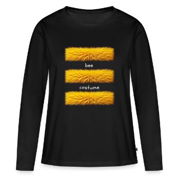 Déguisement d’abeille - T-shirt manches longues Premium bio Femme - noir - Devant - Julia (174cm)