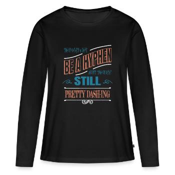 Livres Fun Déclaration Blogger Article Cool - T-shirt manches longues Premium bio Femme - noir - Devant - Julia (174cm)