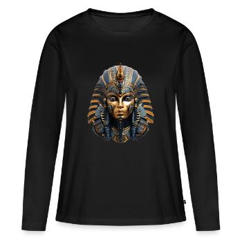 Osiris, symbole de la mort et de la renaissance - T-shirt manches longues Premium bio Femme - noir - Devant - Julia (174cm)