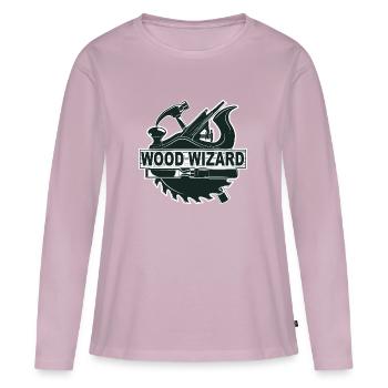 Holzbearbeitungs-Assistent - Frauen Premium Bio Langarmshirt - Altrosa - Vorne - Julia (174cm)