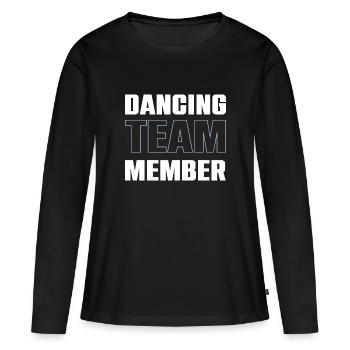 Dancing Team - Frauen Premium Bio Langarmshirt - Schwarz - Vorne - Julia (174cm)