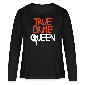Helloween - True Crime Queen - Red and White - Frauen Premium Bio Langarmshirt - Schwarz - Vorne - Julia (174cm)