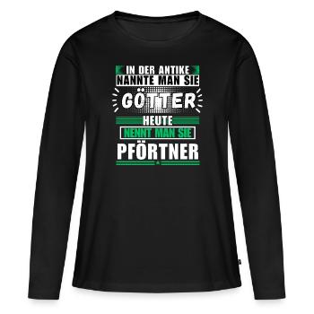 Gods in Antiquity. Today Gatekeeper - Women's Premium Organic Long Sleeve Shirt - black - Front - Julia (174cm)