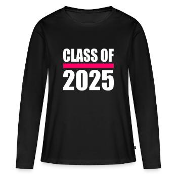 Class of 2025 - Women's Premium Organic Long Sleeve Shirt - black - Front - Julia (174cm)