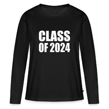 Class of 2024 - Women's Premium Organic Long Sleeve Shirt - black - Front - Julia (174cm)