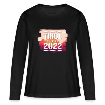 Tyrol 2022 - T-shirt manches longues Premium bio Femme - noir - Devant - Julia (174cm)