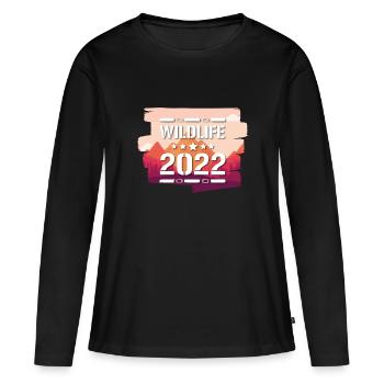 Faune 2022 - T-shirt manches longues Premium bio Femme - noir - Devant - Julia (174cm)
