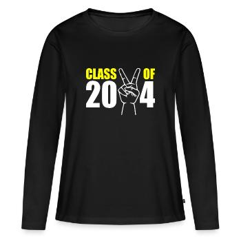 Class of 2024 - Women's Premium Organic Long Sleeve Shirt - black - Front - Julia (174cm)