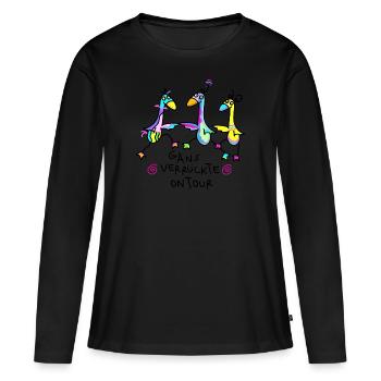 Junggesellinen Weiberabend - Frauen Premium Bio Langarmshirt - Schwarz - Vorne - Julia (174cm)