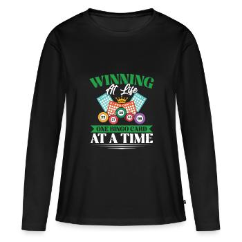 Bingo Bingo Night Bingo Card Bingo Player - Women's Premium Organic Long Sleeve Shirt - black - Front - Julia (174cm)