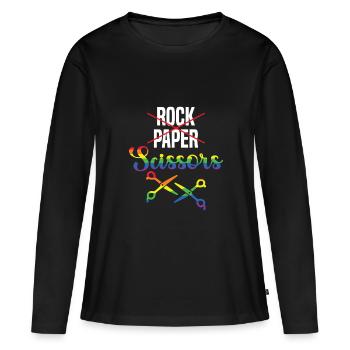 Homosexualité LGBTQ & LGBT Gay Lesbienne - T-shirt manches longues Premium bio Femme - noir - Devant - Julia (174cm)