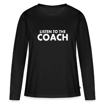 Coach - T-shirt manches longues Premium bio Femme - noir - Devant - Julia (174cm)