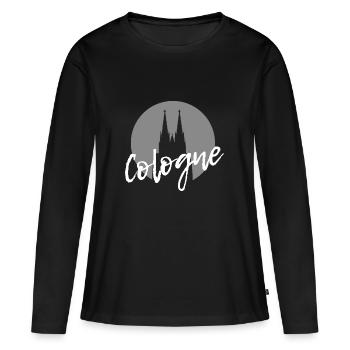 Cologne Cologne | Cathédrale de Cologne Cologne - T-shirt manches longues Premium bio Femme - noir - Devant - Julia (174cm)