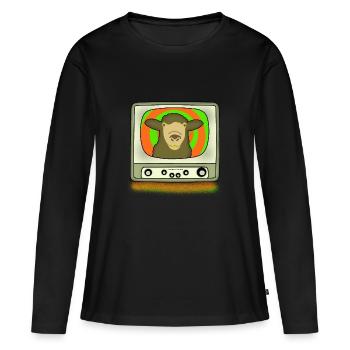 Hypnosis Sheep TV - Women's Premium Organic Long Sleeve Shirt - black - Front - Julia (174cm)