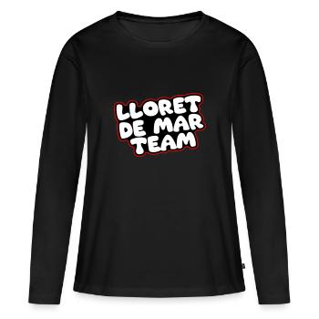 L’équipe Lloret De Mar - T-shirt manches longues Premium bio Femme - noir - Devant - Julia (174cm)