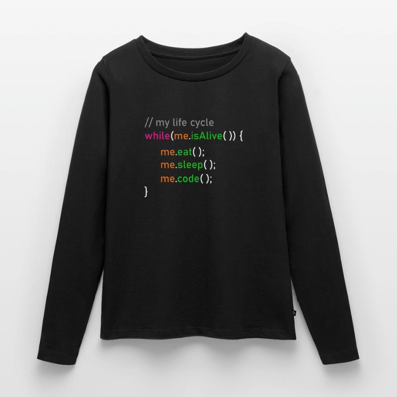 Programmer life cycle computer scientist coder gift Women's Premium Organic Long Sleeve Shirt