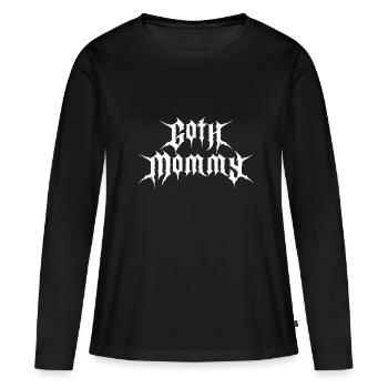 Maman gothique ! Gothique Fille Gothique Esthétique - T-shirt manches longues Premium bio Femme - noir - Devant - Julia (174cm)