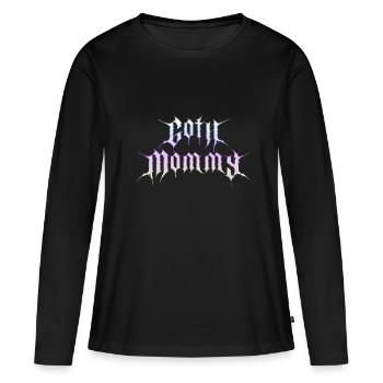 Méchant gothique ! Gothique Fille Gothique Esthétique - T-shirt manches longues Premium bio Femme - noir - Devant - Julia (174cm)
