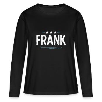 Franc - T-shirt manches longues Premium bio Femme - noir - Devant - Julia (174cm)