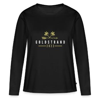 Sables d’Or 2022 - T-shirt manches longues Premium bio Femme - noir - Devant - Julia (174cm)