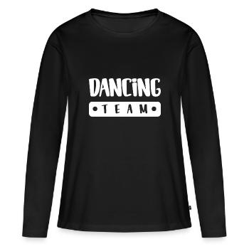 Dancing Team - Frauen Premium Bio Langarmshirt - Schwarz - Vorne - Julia (174cm)