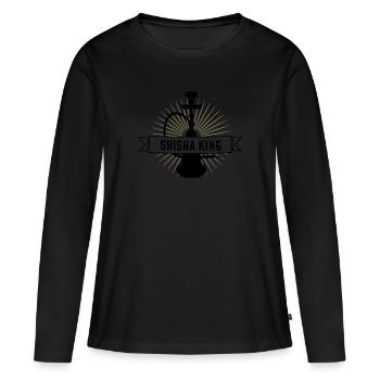 Shisha King - Pipe - Women's Premium Organic Long Sleeve Shirt - black - Front - Julia (174cm)