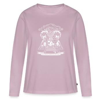 Rick And Morty Wubba Lubba Dub Dub Pyramid - Women's Premium Organic Long Sleeve Shirt - dusky pink - Front - Julia (174cm)