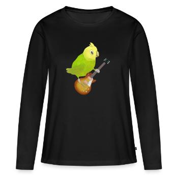 Guitare E-guitare cadeau pour enfants - T-shirt manches longues Premium bio Femme - noir - Devant - Julia (174cm)