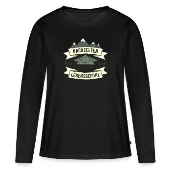 Dachzelt - Roof Top Tent - Offroad Adventure - Frauen Premium Bio Langarmshirt - Schwarz - Vorne - Julia (174cm)