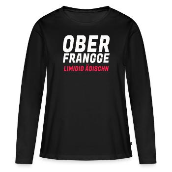 Haute-Franconie - T-shirt manches longues Premium bio Femme - noir - Devant - Julia (174cm)