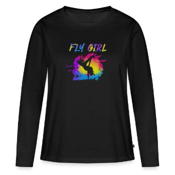 Breakdance Bboying Gift I Breakdance - T-shirt manches longues Premium bio Femme - noir - Devant - Julia (174cm)