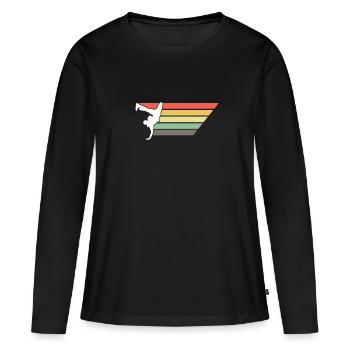 Rétro Breakdance Bboying Gift I Breakdance - T-shirt manches longues Premium bio Femme - noir - Devant - Julia (174cm)