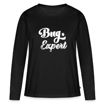 Bug Expert Bugs Gamer Computer Scientist Programming - T-shirt manches longues Premium bio Femme - noir - Devant - Julia (174cm)