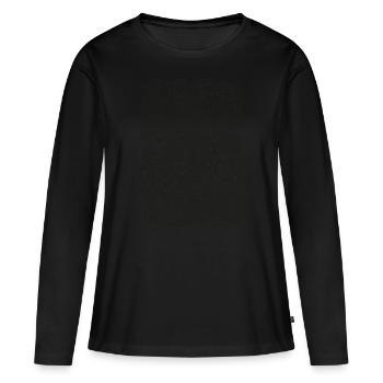 Paisley Doodle Schwarz - Frauen Premium Bio Langarmshirt - Schwarz - Vorne - Julia (174cm)