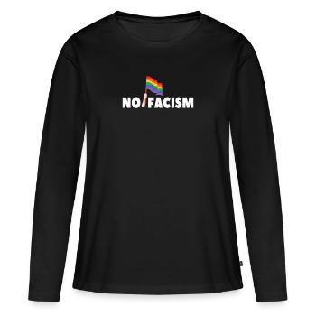 Fascisme Racisme LGBTQ Rainbow Gift - T-shirt manches longues Premium bio Femme - noir - Devant - Julia (174cm)