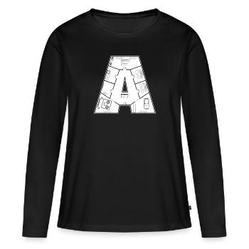 Architect Construction Manager Architecture House Construction - Women's Premium Organic Long Sleeve Shirt - black - Front - Julia (174cm)