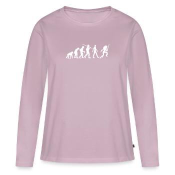 Amazon Evolution Amazon & Warrior - Women's Premium Organic Long Sleeve Shirt - dusky pink - Front - Julia (174cm)