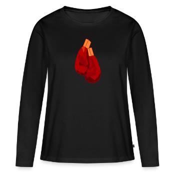 Boxing boxing boxer - Women's Premium Organic Long Sleeve Shirt - black - Front - Julia (174cm)
