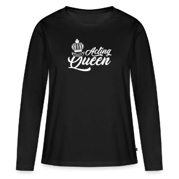 Théâtre Théâtre - T-shirt manches longues Premium bio Femme - noir - Devant - Julia (174cm)