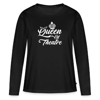 Théâtre Théâtre - T-shirt manches longues Premium bio Femme - noir - Devant - Julia (174cm)