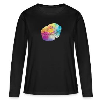 Baker Baking Pastry Chef - Women's Premium Organic Long Sleeve Shirt - black - Front - Julia (174cm)