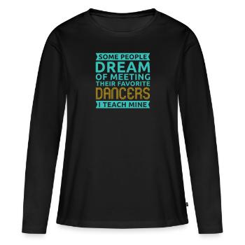 Danse Danse Danse - T-shirt manches longues Premium bio Femme - noir - Devant - Julia (174cm)