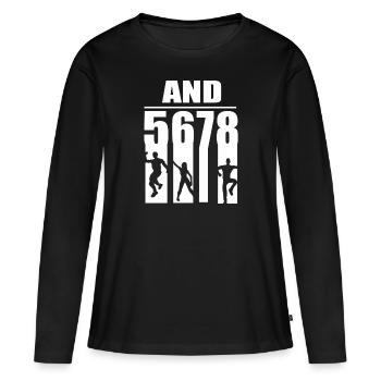 Danse Danse Danse - T-shirt manches longues Premium bio Femme - noir - Devant - Julia (174cm)