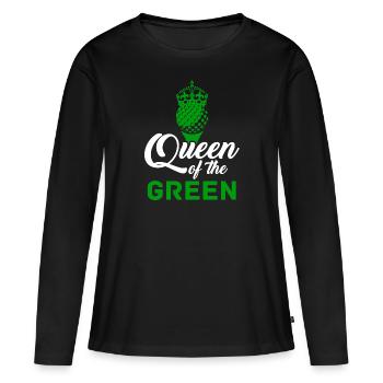 Golfeur Golf golf golf golf - T-shirt manches longues Premium bio Femme - noir - Devant - Julia (174cm)