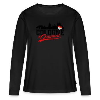 Cologne Original - Kölner Original Kölle - T-shirt manches longues Premium bio Femme - noir - Devant - Julia (174cm)