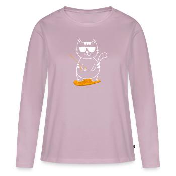 Wakeboarden Wakeboarding Wakeboard - T-shirt manches longues Premium bio Femme - rose poudré - Devant - Julia (174cm)