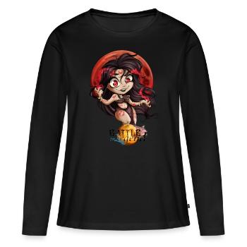 Battle for Legend : Chibi Witch - T-shirt manches longues Premium bio Femme - noir - Devant - Julia (174cm)