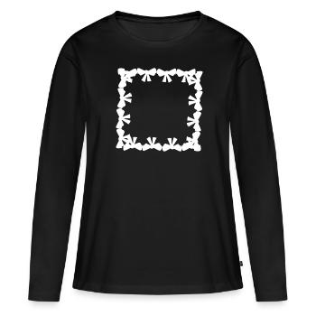 frame square square grinding - Women's Premium Organic Long Sleeve Shirt - black - Front - Julia (174cm)