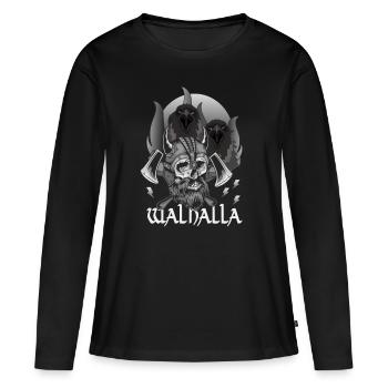 VALHALLA - ILS MONTRENT LE CHEMIN - T-shirt manches longues Premium bio Femme - noir - Devant - Julia (174cm)